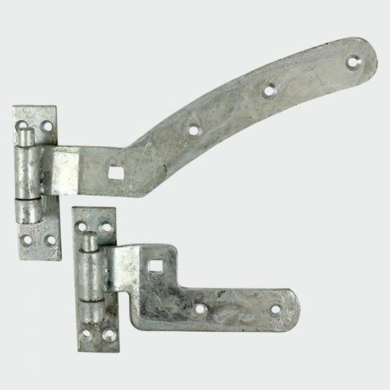 Picture of CURVED RAIL HINGE SET "RIGHT" CRHRG300GALV X 2 (300mm LONG)