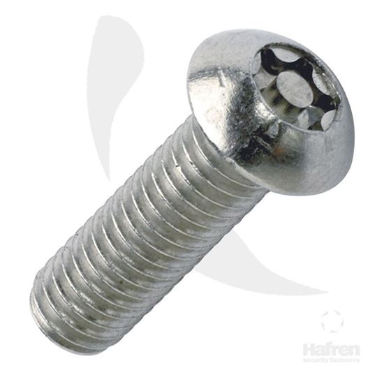 Picture of M6 X 8mm BUTTON HEAD A2 6-LOBE MACHINE SCREW X 100