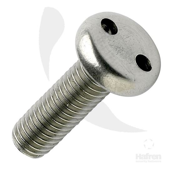 Picture of M3 X 10MM PAN HEAD A2 2-HOLE MACHINE SCREW  X 100