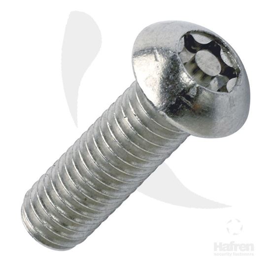 Picture of M6 X 16MM BUTTON HEAD A2 STAINLESS STEEL SHEAR BOLTS X 100