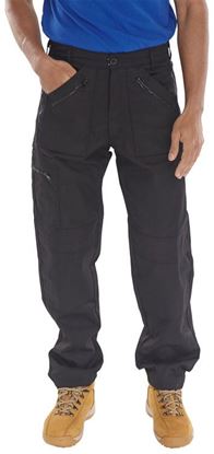 Picture of ACTION WORK TROUSERS BLACK 44S 
