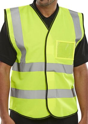 Picture of SAT YELLOW ID VEST LGE 