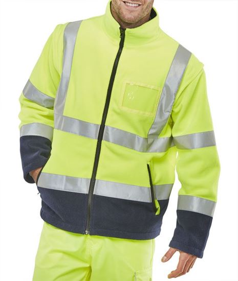 Picture of SPBD231 SAT YEL/NAV FLEECE XXS 