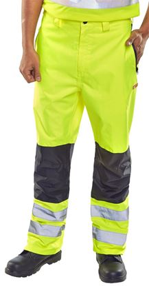 Picture of BD85 SAT YELLOW TROUSERS LGE 