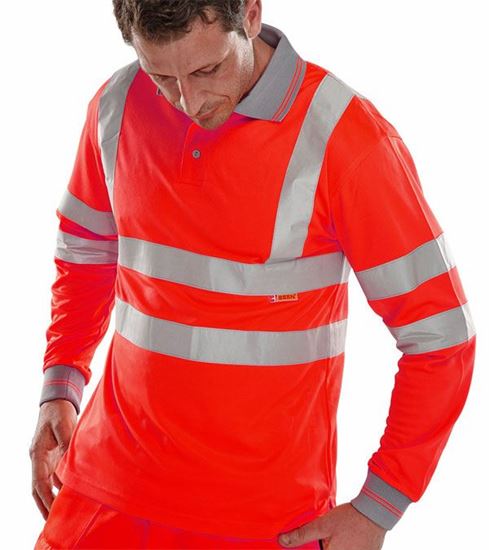 Picture of BSEEN EN ISO 20471 LS POLO RED XXL