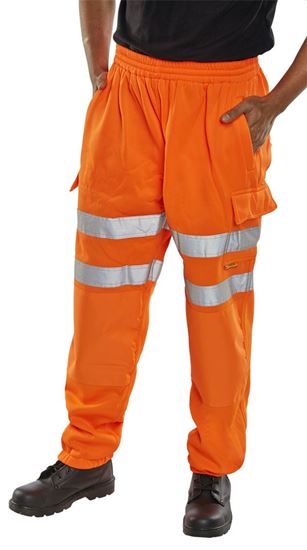 Picture of HI VIZ SWEAT JOG BOTTOM OR 4XL 