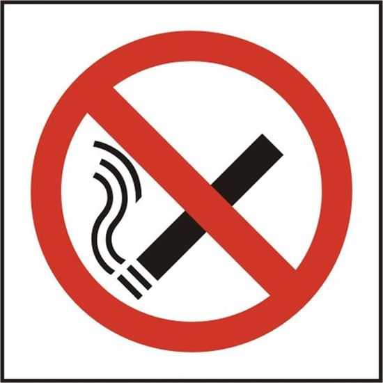 Picture of NO SMOKING SYMBOL SAV (PK5) 100MM X 100MM