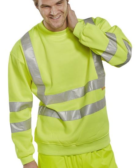 Picture of SWEATSHIRT SAT YEL HI VIZ 4XL 