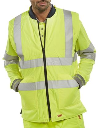 Picture of BODYWARMER ENG SAT/YELLOW 5XL 