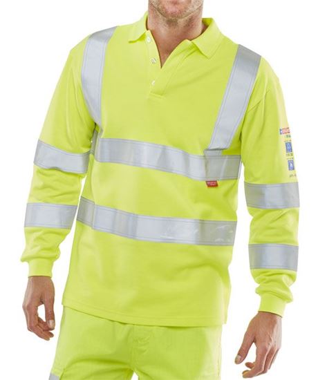 Picture of ARC COMPLIANT HI VIZ POLO 5XL 