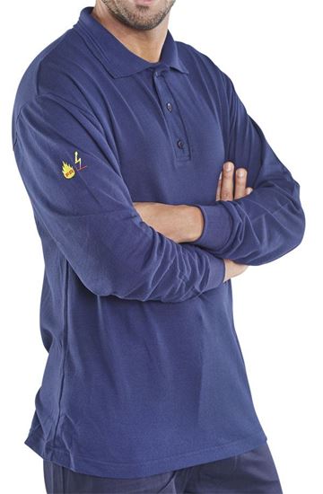 Picture of CLICK FR AS POLO L/S NAVY L 