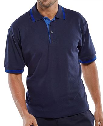Picture of PK SHIRT 2TONE NAVY/ROYAL M 