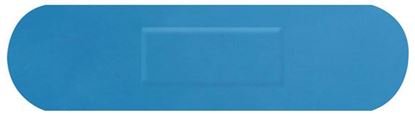 Picture of CLICK MEDICAL BLUE DETECTABLE PLASTERS 100 MEDIUM STRIP