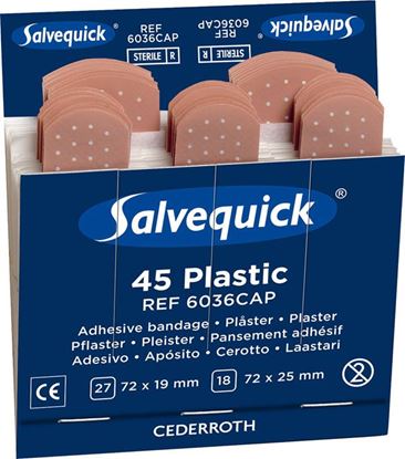 Picture of CLICK MEDICAL W/PROOF PLASTERS REFILL PACK 6 x 45 PLASTERS