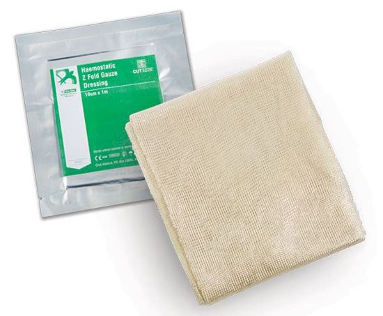 Picture of CLICK MEDICAL CUT-EEZE HAEMOSTATIC DRESSING Z FOLD