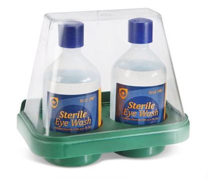 Picture of CLICK MEDICAL DOUBLE EYEWASH STAND WITH 2 x 500ml
