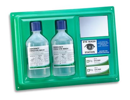 Picture of CLICK MEDICAL EYEWASH STATION C/W 2x500ml