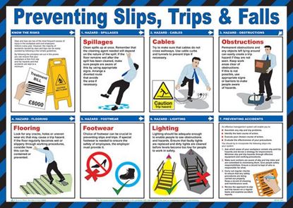 Picture of CLICK MEDICAL TRIPS AND FALLS POSTER A614