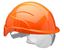 Picture of VISION PLUS SAFETY HELMET ORANGE C/W INTEGRATED VISOR