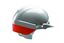 Picture of REFLEX SAFETY HELMET WHITE C/W ORANGE REAR FLASH