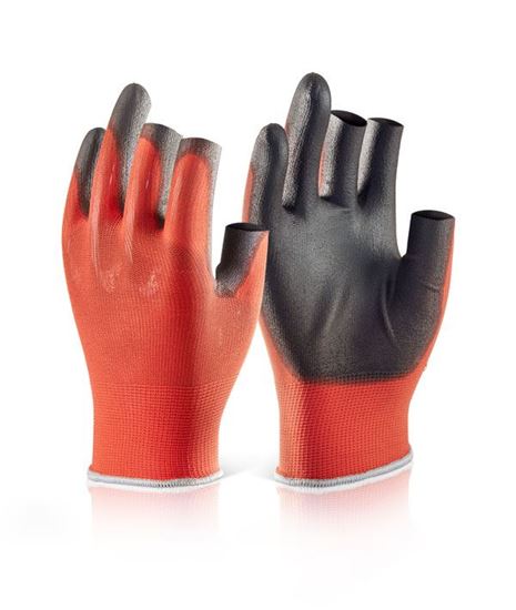 Picture of PU COATED 3 FINGERLESS GLOVE M (SIZE 8)