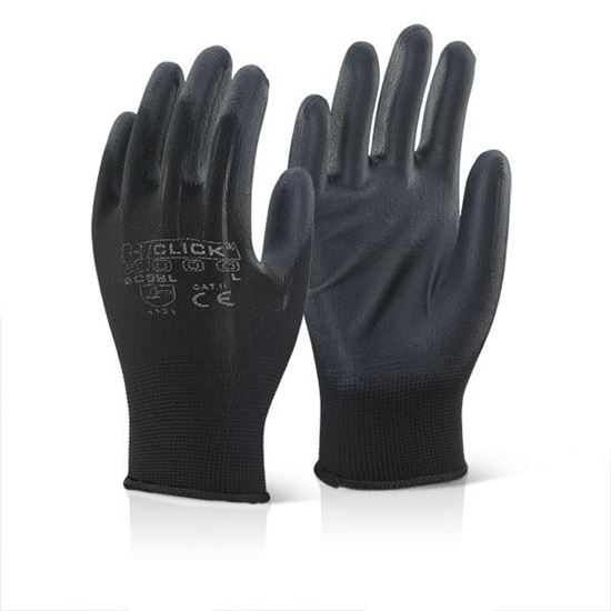 Picture of PU COATED GLOVE BLACK SMALL 