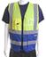 Picture of TWO TONE EXECUTIVE WAISTCOAT SAT YELLOW/ROYAL SML
