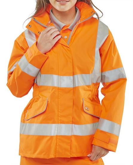 Picture of LADIES EXEC HI VIS JKT OR S SIZE 10