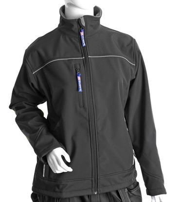 Picture of LADIES BLACK SOFT SHELL JKT L (SIZE 14)