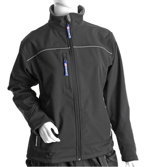 Picture of LADIES BLACK SOFT SHELL JKT L (SIZE 14)