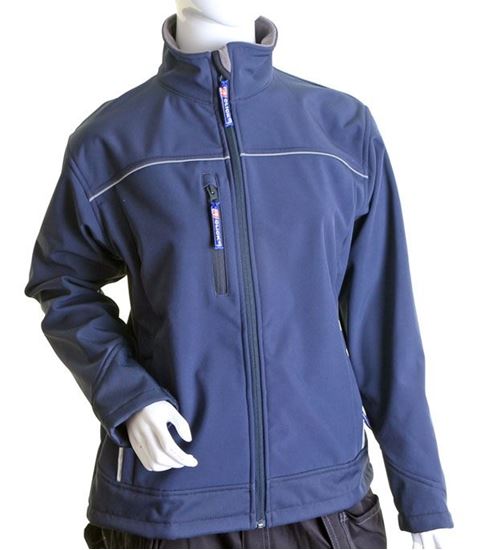 Picture of LADIES NAVY SOFT SHELL JKT XS (SIZE 8)