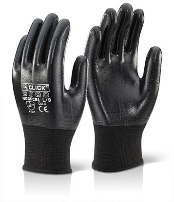 Picture of NITRILE F/C POLYESTER BLK XL 