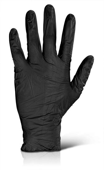 Picture of NITRILE DISP GLOVE PF BLACK L 