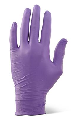 Picture of NITRILE DISP GLOVE P/F PURP M 