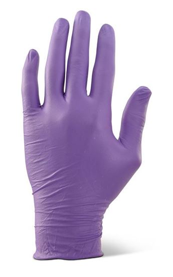 Picture of NITRILE DISP GLOVE P/F PURP SM 