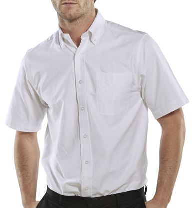 Picture of OXFORD SHIRT S/S WHITE 15.5 