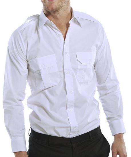 Picture of PILOT SHIRT L/S WHITE 19 
