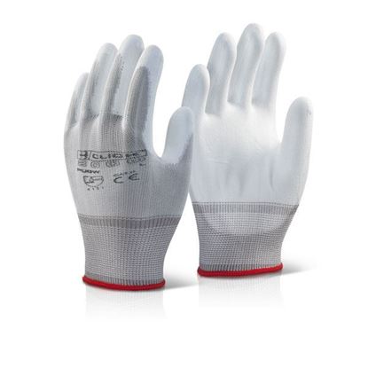 Picture of PU COATED GLOVE WHITE LARGE 