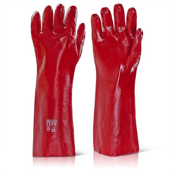 Picture of PVC GAUNTLET RED 18" 