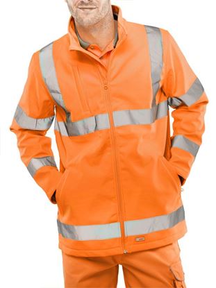 Picture of SOFT SHELL JKT HV ORANGE 3XL EN20471 GORT3279