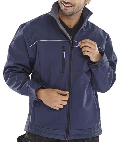 Picture of SOFT SHELL JACKET NAVY MED 