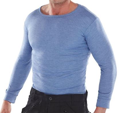 Picture of THERMAL VEST L/S BLUE M 
