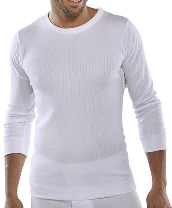 Picture of THERMAL VEST L/S WHITE XXL 
