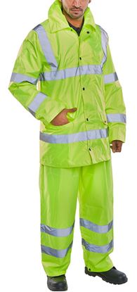 Picture of L/WT SAT YEL EN ISO 20471 SUIT 4XL