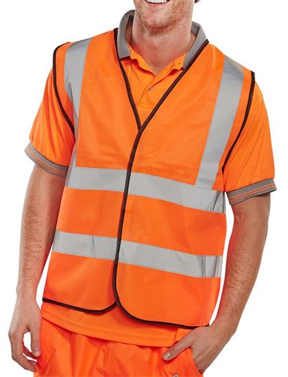 Picture of BSEEN EN ISO 20471 VEST ORANGE 8XL